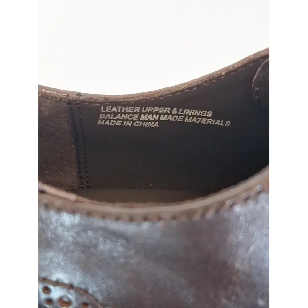 Born Handcrafted Footwear Brown Leather Wingtip Oxford Shoes – Size 8 / 41